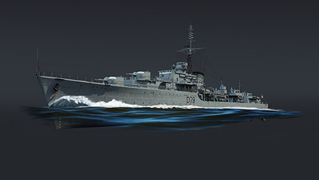 HMS Cadiz, эсминец, Британия, III ранг. Премиумный