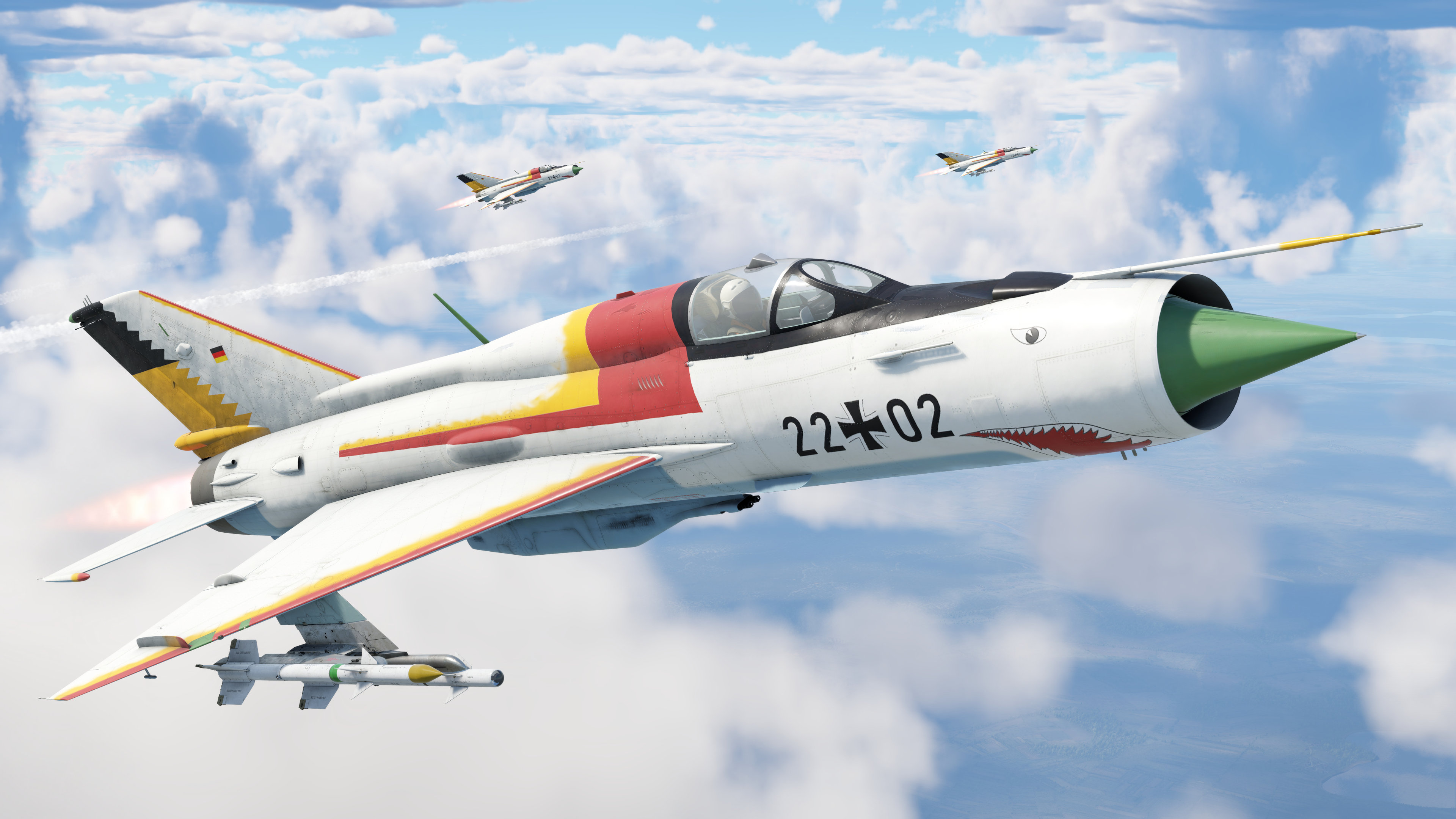 рисунок МиГ-21 ГДР
